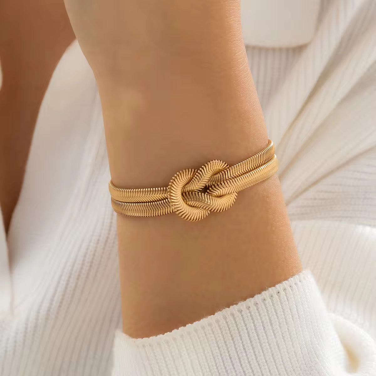 Golden Chain Snake Bracelet
