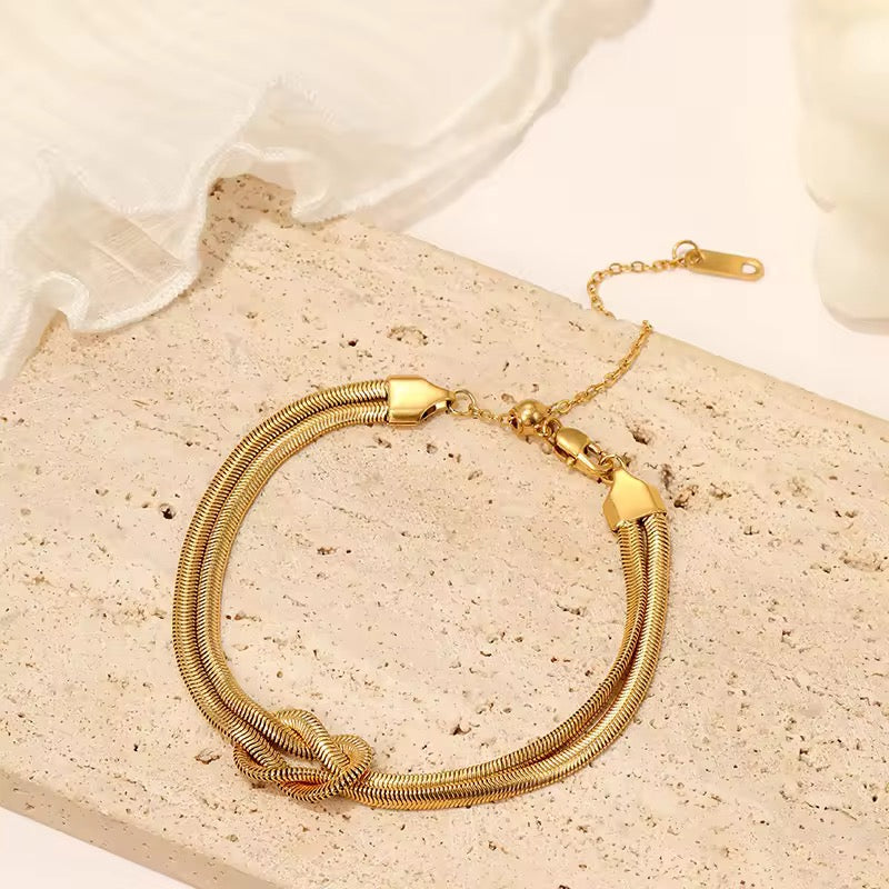 Golden Chain Snake Bracelet